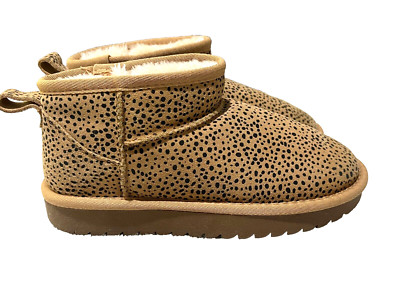 Cushionaire Womens Hipster Cozy Ankle Slip On Boot 6.5 Cheetah Winter Comfort-image