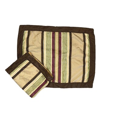 Better Homes & Gardens BHG Luxury Pillowcases Shams Brown Tan Stripe Bedding 2-image