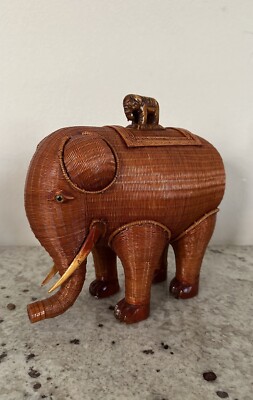 Zhejiang Shanghai Handicrafts Wicker Elephant Box First Design Excellent-image