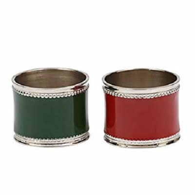 Design Imports Red / Green Napkin Rings ~Sold Individually~ Holiday Must Have ~ -image