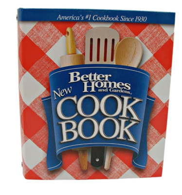 2003 Better Homes and Gardens New Cookbook Binder Tabs 12th ed Plaid Design Vtg-image