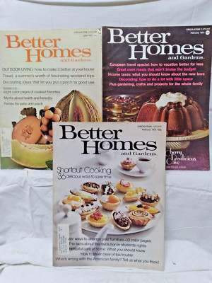 Better Homes and Gardens Magazines Craft, Decorate, Travel lot of 3 1971-image