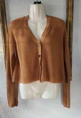 Cloud Chaser Women's Soft Cozy Cardigan Sweater Burnt Umber Brown Sz M-image
