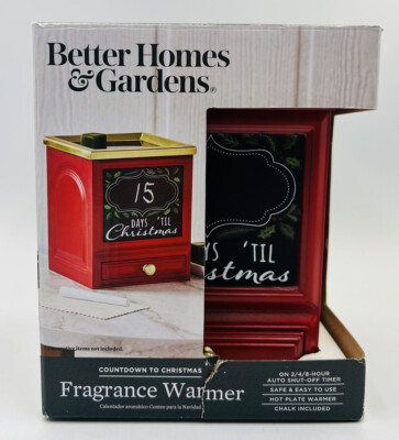 Better Homes & Gardens Countdown to Christmas Fragrance Warmer Farmhouse Red-image