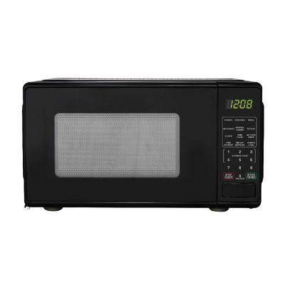 New Mainstays 0.7 Cu ft Countertop Microwave Oven, 700 Watts, Black-image