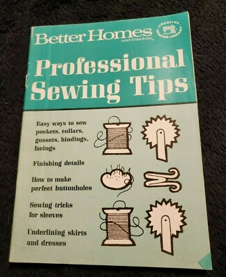 Better Homes & Gardens Professional Sewing Tips Booklet 1975 First Edition-image