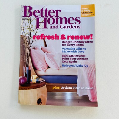 Better Homes & Gardens Magazine Feb 2012 Refresh and Renew No Mail Label-image