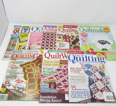 Quilting Magazine Lot of 9 Fons & Porter's McCall's Better Homes & Gardens More-image