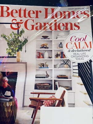 Better Homes & Gardens Magazine January 2019 Cool, Calm & Decluttered—bagged-image