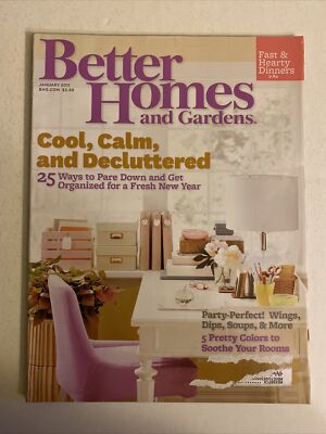 Better Homes and Gardens Magazine January 2011 New Year COOL CALM 132 PAGES-image