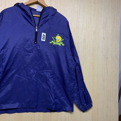 Vintage Looney Tunes Wind Breaker Adult Size Small Purple Long Sleeve Women's-image