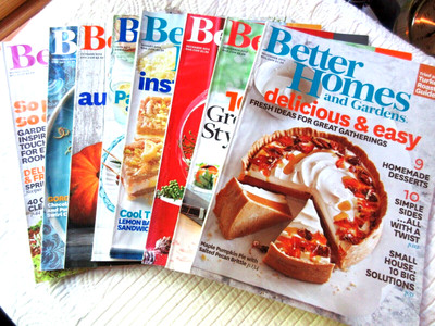 BETTER HOMES & GARDENS X8 2013 2014 1,458 PAGES HOME DECOR GARDENS RECIPES +-image