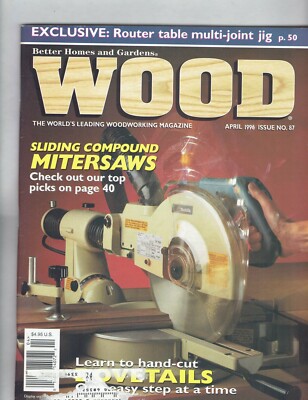 Better Homes and Gardens Wood Back Issue Magazine April 1996 Issue 87-image