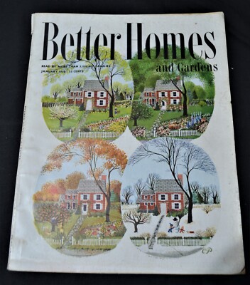Vintage January 1948 Better Homes & Gardens, Great Ads Decor Recipes Women's-image