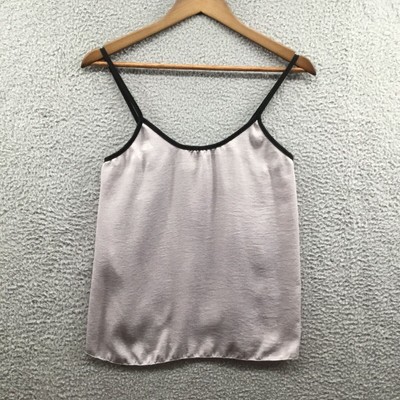 Cozy Rozy Satin Sleep Tank Gray M-image