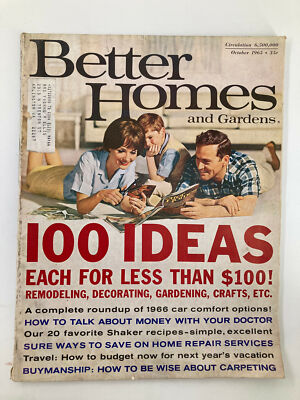 VTG Better Homes & Gardens Magazine October 1965 Talk About Money With Doctor-image