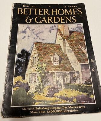 JUNE 1931 ISSUE BETTER HOMES AND GARDENS MAGAZINE GREAT ADS-image