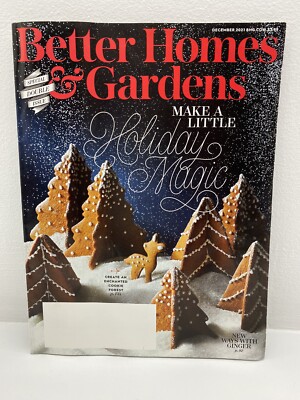 Better Homes & Gardens Magazine December 2021 Christmas Issue -image