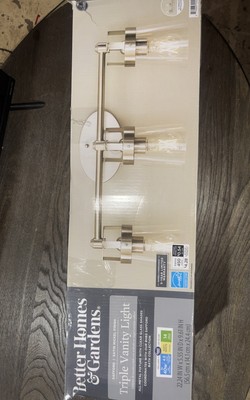 Better Homes & Gardens Modern Indoor Triple Vanity Light (Chrome Finish)-image