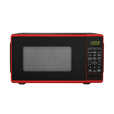 0.7 Cu ft Countertop Microwave Oven, 700 Watts, Red New - Free Shipping-image