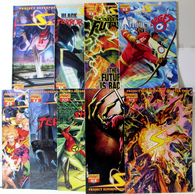 Project Superpowers Lot 8 #5, Two 0, 1B, 2, 6B, 9, 11 B, 12 2009 Dynamite Comics-image