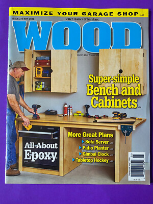 Better Homes Garden WOOD Magazine Working May 2021 Simple Bench & Cabinets-image