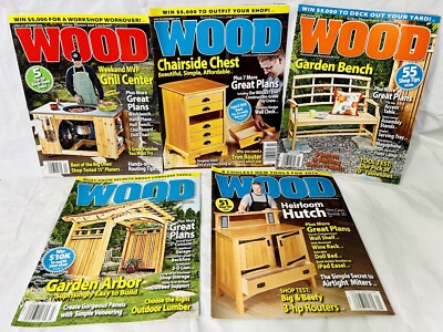 Wood Magazine Better Homes & Gardens Lot of 6 from 2014-image