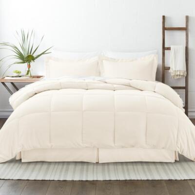 Becky Cameron Comforter Set California King Antimicrobial In Ivory (8-Piece)-image