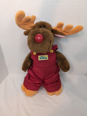 Vintage 80's? My Buddy Rudolph The Red Nosed Reindeer Plush Musical Wind Up 17