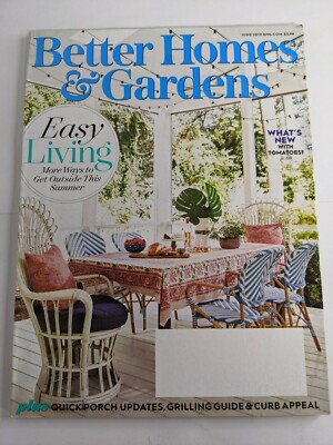 Better Homes & Gardens Magazine June 2019 Easy Living Get Outside This Summer-image