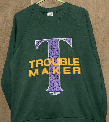 Trouble Maker Sweatshirt Beige Unisex Size XL Jerzees-image