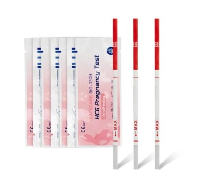 SAFECARE Early Pregnancy Test Strips-100 Pack- HCG Urine Test Over 99% Accurate -image