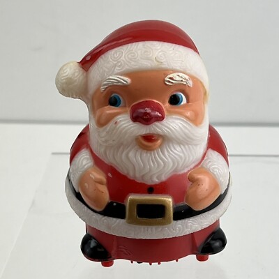 VINTAGE FUN WORLD CHRISTMAS JUMPING POPPING SANTA WIND UP TOY HONG KONG-image