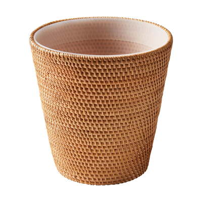 Better Homes & Gardens Rattan Bathroom Wastebasket-image
