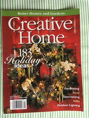 PRISTINE “BETTER HOMES & GARDENS” HOLIDAY 2001 CREATIVE HOME “183 HOLIDAY IDEAS”-image