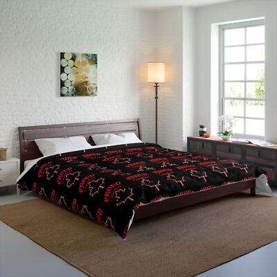 Proud Canadian Comforter, Cozy Home Decor, Canada Day Gift, Bedroom Blanket,-image