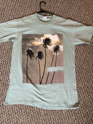Vintage 1997 Jimmy Buffett Bahama Wind Tour Shirt Sz L USA Made Single Stitch-image