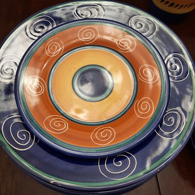 PIER 1 Italian Swirl Replacements (Dinner & Salad Plate Sets) Several available-image
