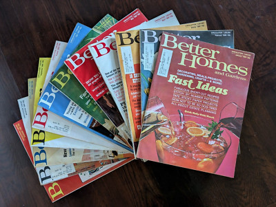 Lot 12 BETTER HOMES & GARDENS 1969 magazine Complete Year CHRISTMAS-Recipes-ADS-image