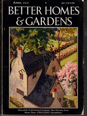 1931 Better Homes & Gardens April - Orchids; Waterlilies; Begonias; Termites-image