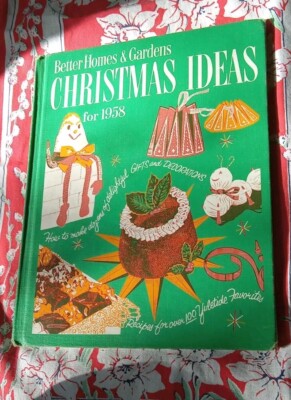 '58 Christmas Ideas Better Homes & Gardens Mag VTG Retro Crafts RARE HC Book-image