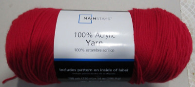 Mainstays Acrylic Yarn, 14  OZ  RED-image