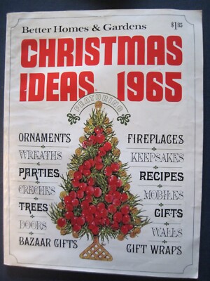 Vintage 1965 Better Homes & Gardens Christmas Holiday Ideas issue magazine-image