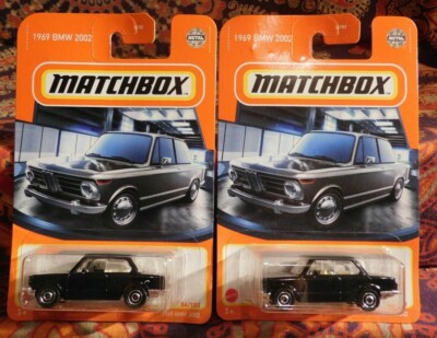 TWO Carded 2021 Black Matchbox 1969 BMW 2002 Combine Shipping-------- -image