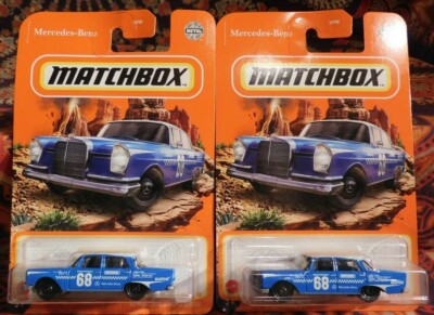TWO Carded Blue 2021 Matchbox '62 MERCEDES BENZ 220 SE Combine Shipping------- -image