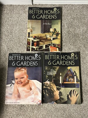 1937 Better Homes and Gardens Magazines, Lot of 3 Vintage Issues, Oct Nov Dec-image