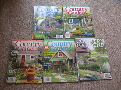 Country Gardens Magazines 2009-2020 Mixed Lot of 5 Better Homes & Gardens-image