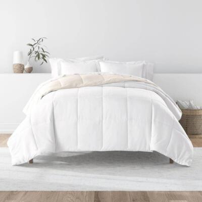 Becky Cameron Down Alternative Comforter Set King/Cal King White/Ivory 3-Piece-image