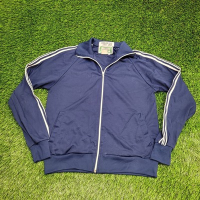 Vintage 90s Winning Ways MOD Track Jacket Medium 20x24 Blue-image