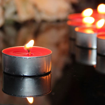 NEW - 20, 45, 100, 150 Red Tealight/Accent Candles, For A Romantic Valentine's-image
